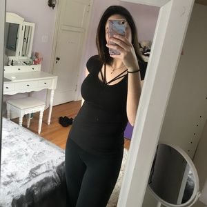 Black Long Tee